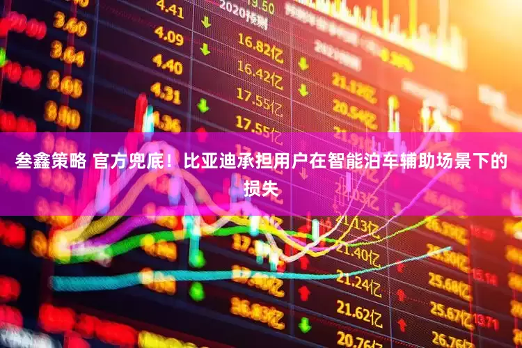 叁鑫策略 官方兜底！比亚迪承担用户在智能泊车辅助场景下的损失